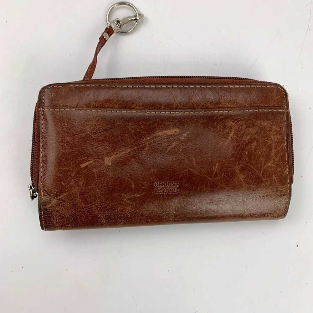Vintage Giani Bernini Brown Leather Womens Wallet… - image 2