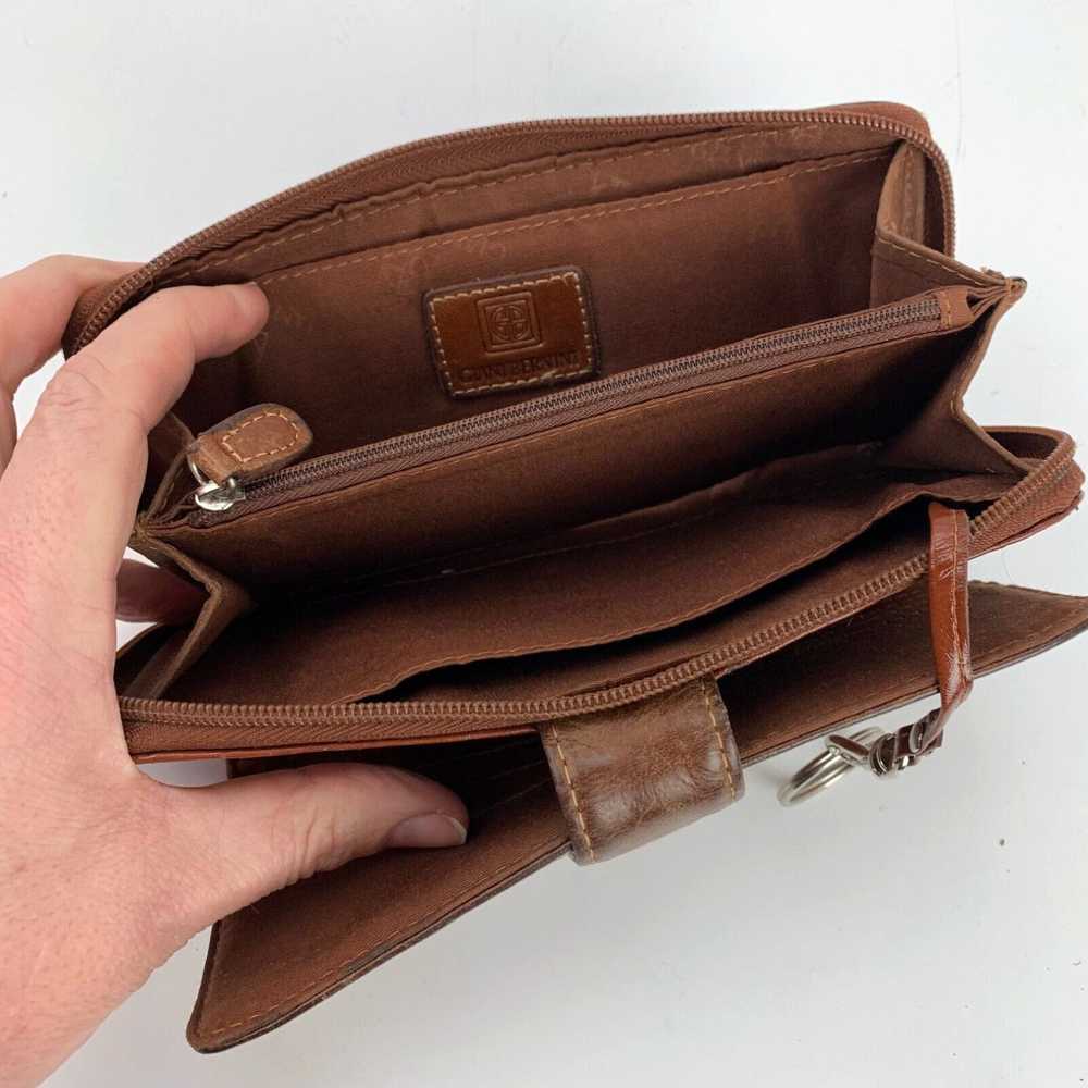 Vintage Giani Bernini Brown Leather Womens Wallet… - image 3