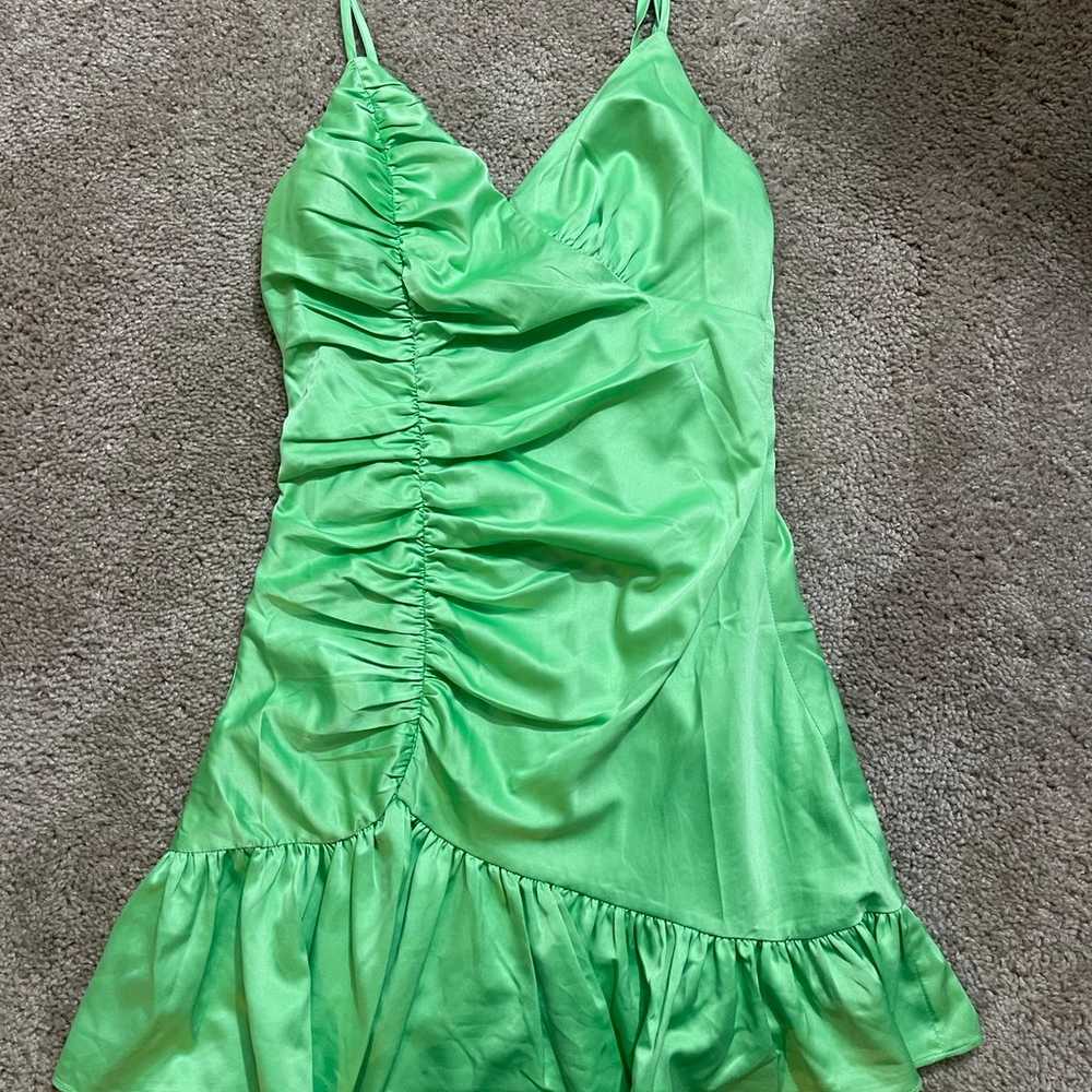 Majorelle (Revovle) Melville Mini Dress in Green - image 2