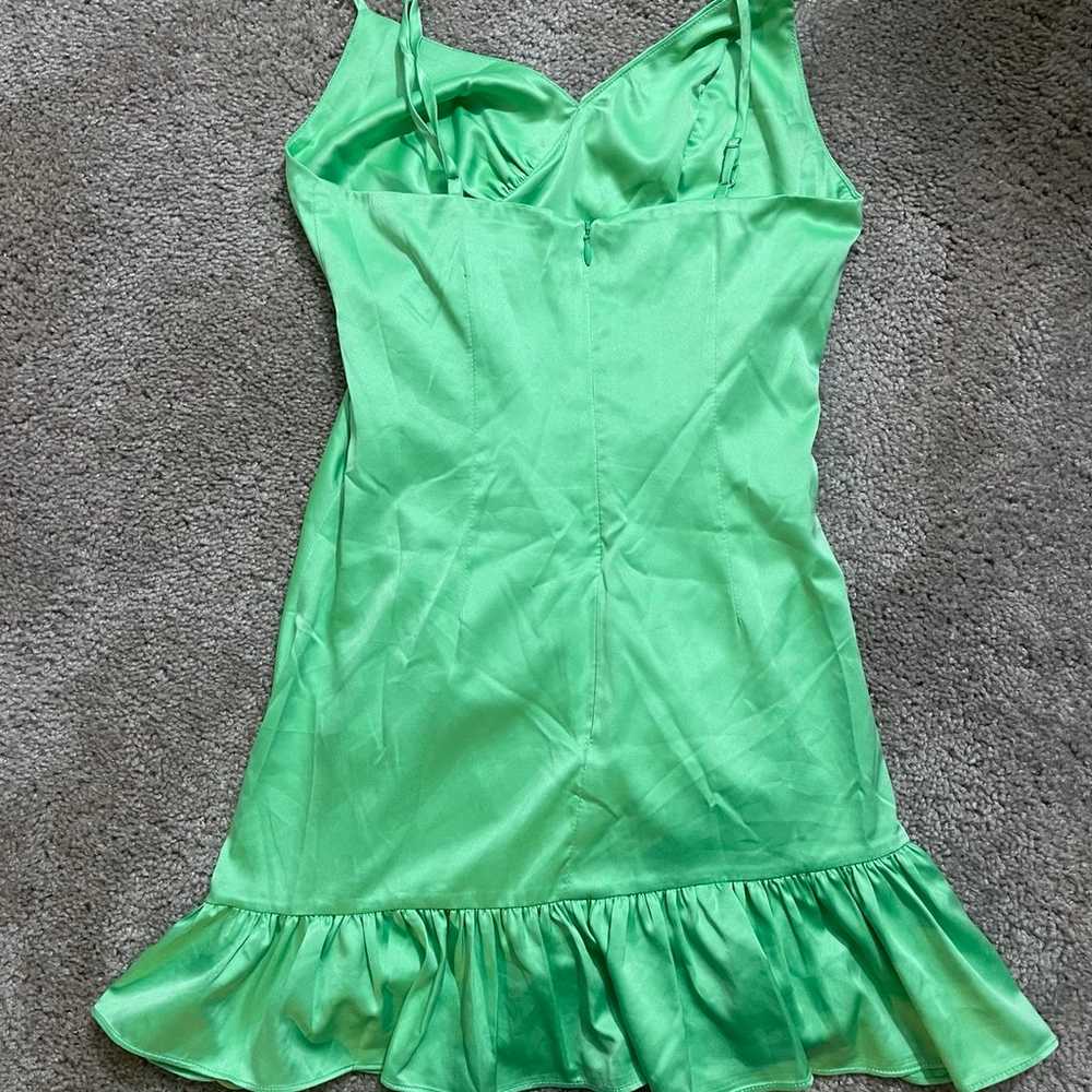 Majorelle (Revovle) Melville Mini Dress in Green - image 3