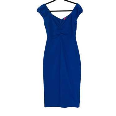 Betsey Johnson Womens size 2 dress blue sweethear… - image 1