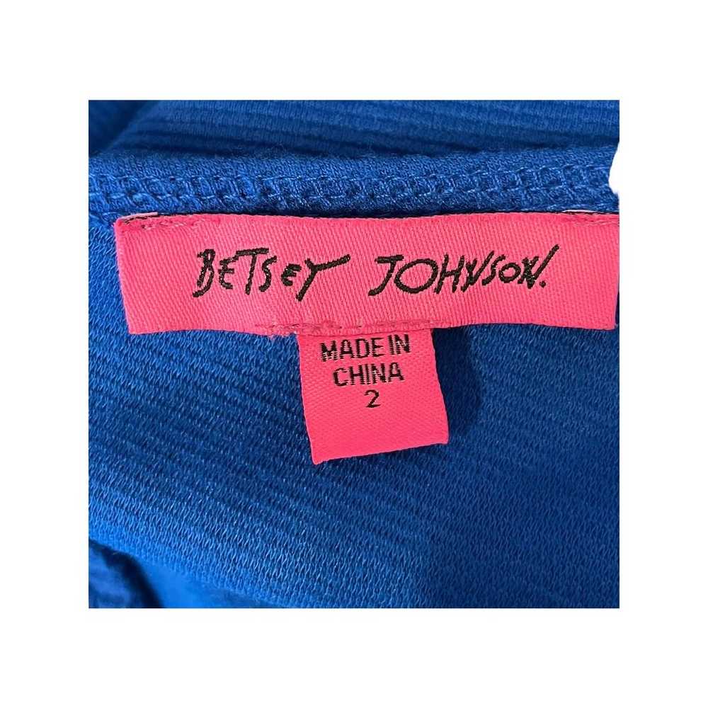Betsey Johnson Womens size 2 dress blue sweethear… - image 2