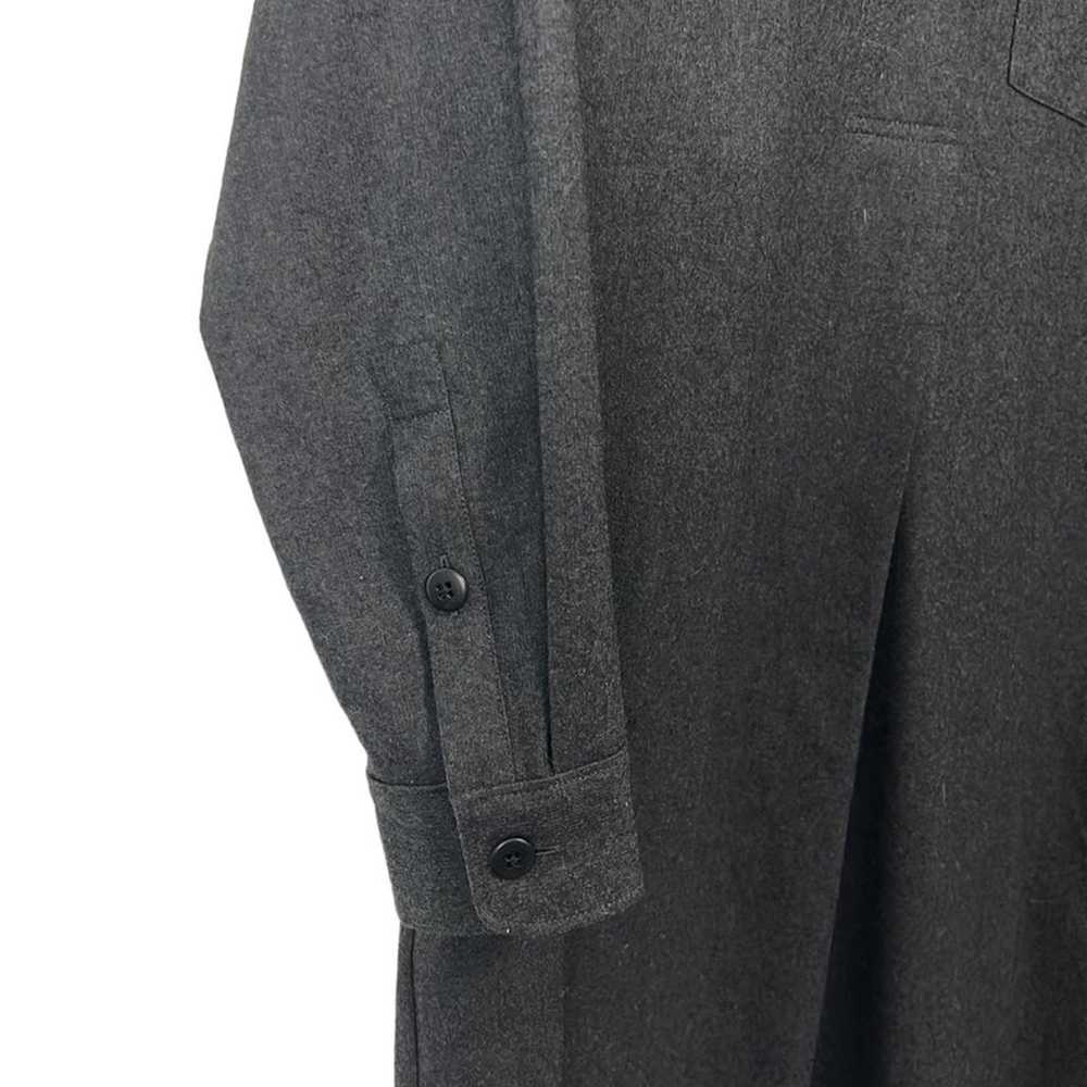Madewell Flannel Latitude Shirtdress Charcoal Gre… - image 4
