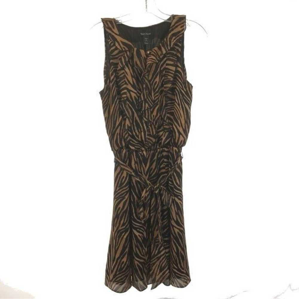 WHBM Size 8 Pure Silk Animal Print Dress - image 2