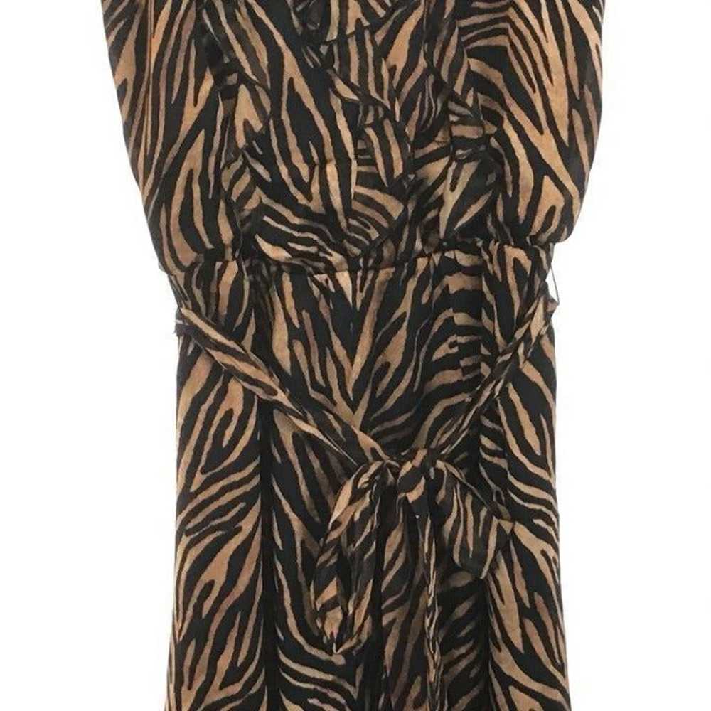 WHBM Size 8 Pure Silk Animal Print Dress - image 4