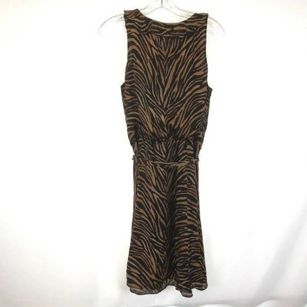 WHBM Size 8 Pure Silk Animal Print Dress - image 5