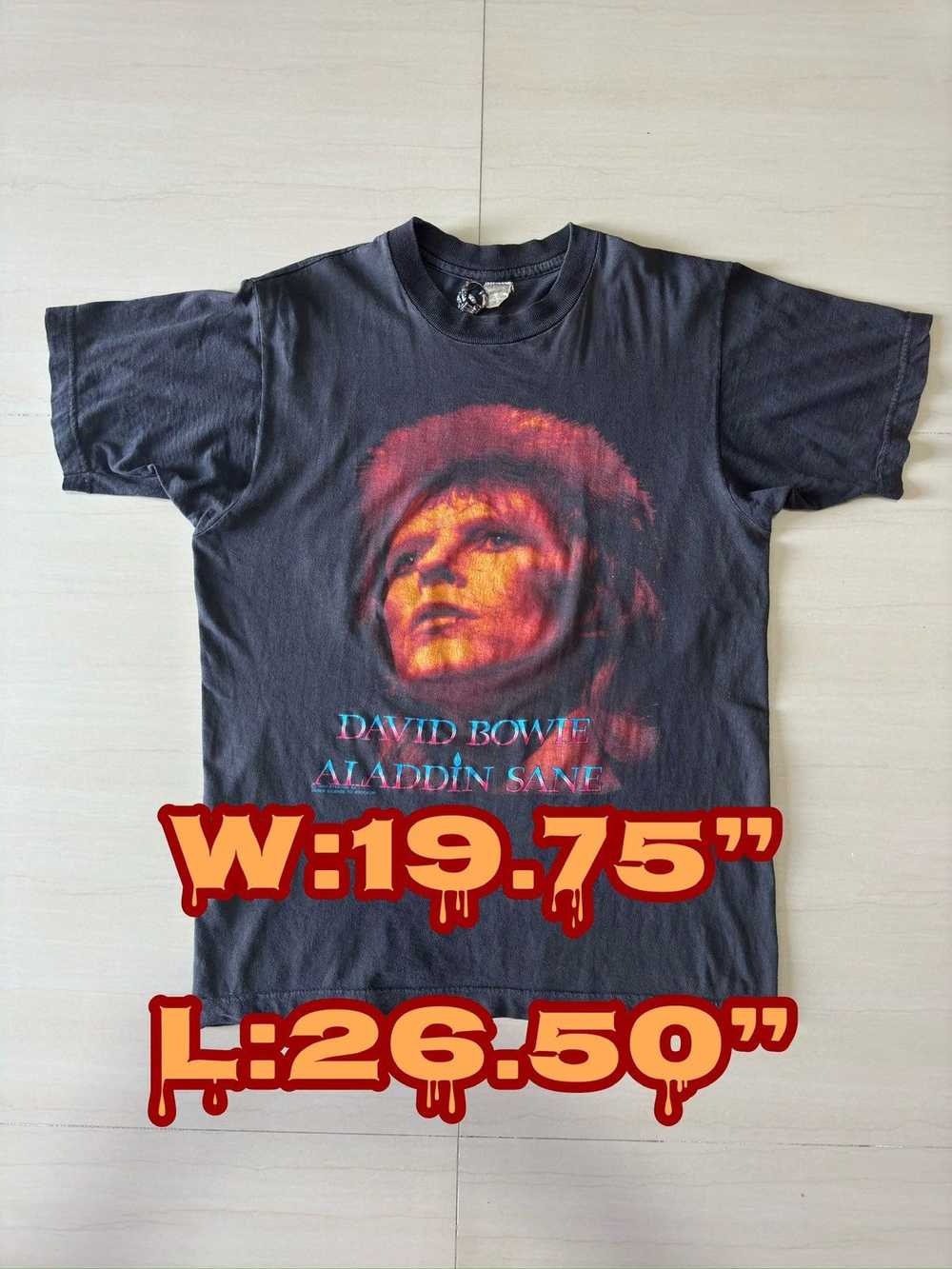 Band Tees × Streetwear × Vintage 1990 David Bowie… - image 1