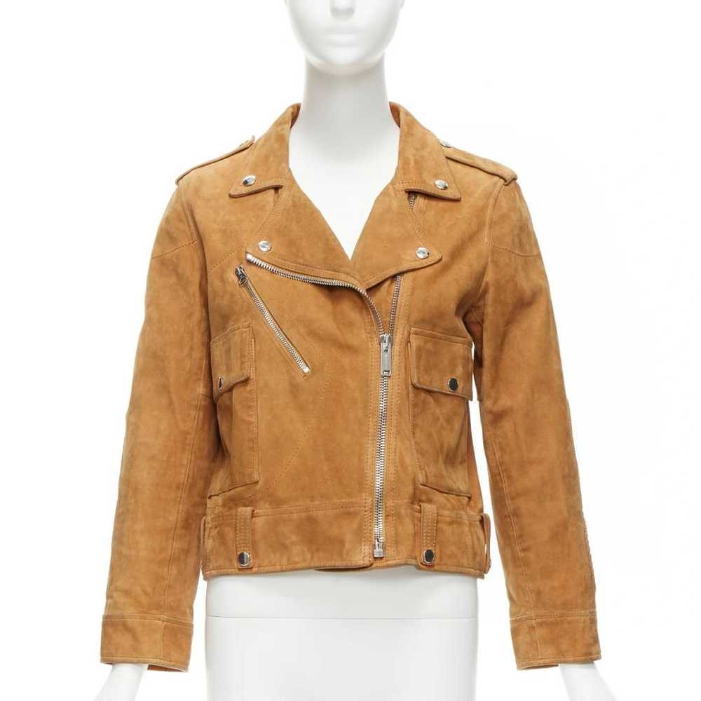 Golden Goose Leather biker jacket - image 3