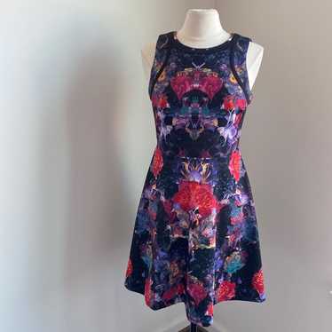 NICOLE MILLER Floral Print Dress Size Medium