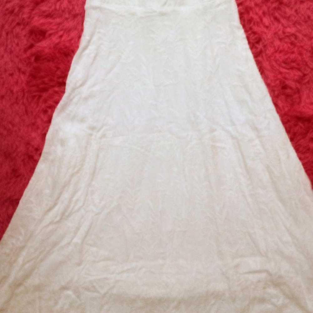 Lulu's White Floral Embroidered Halter Dress Size… - image 6