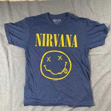 Nirvana NIRVANA Shirt Women Medium Blue Casual