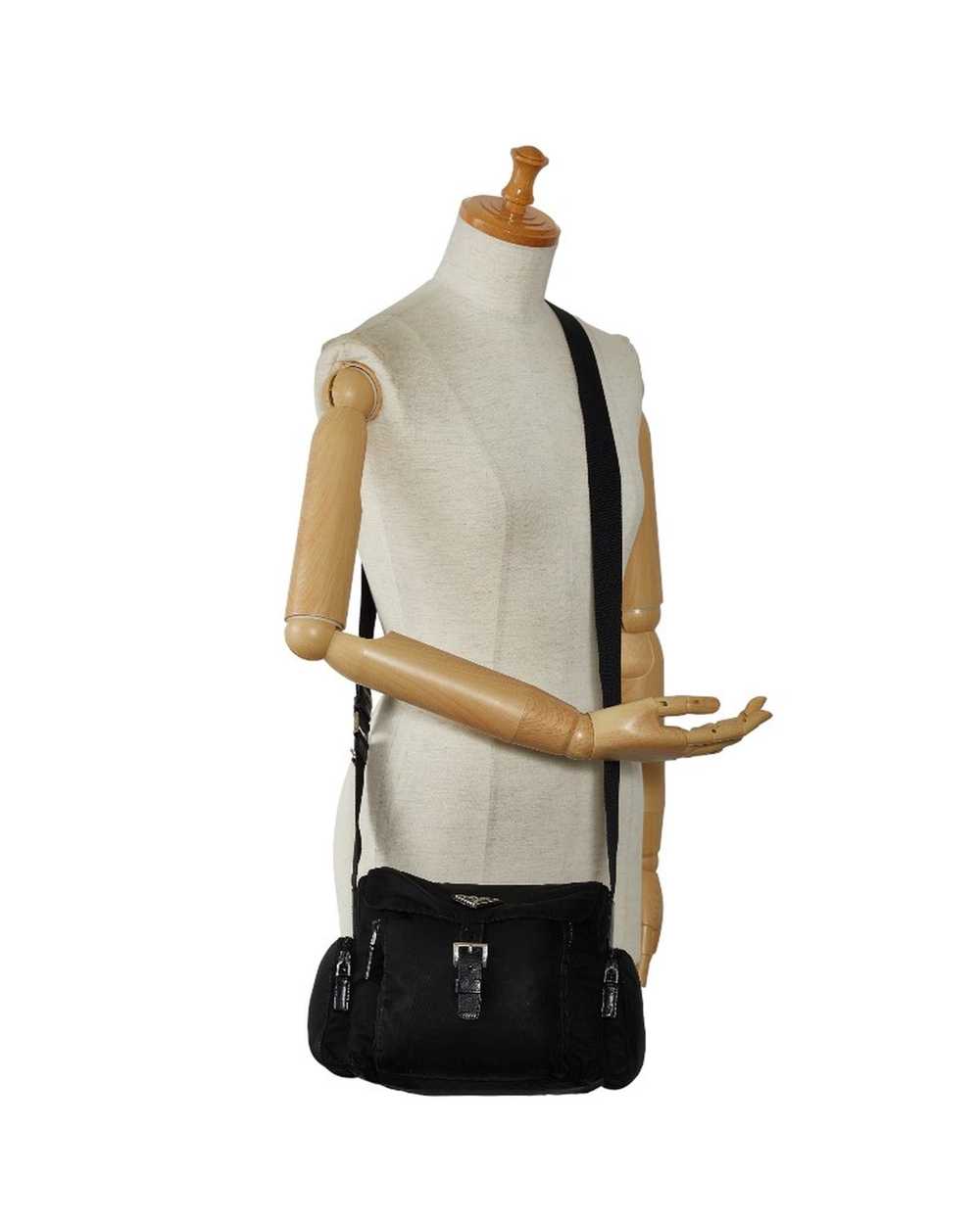 Prada Prada Black Tessuto Messenger Bag in AB Con… - image 9