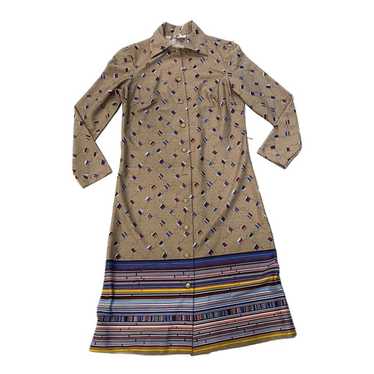 Vintage 1970’s long sleeve polyester dress - image 1