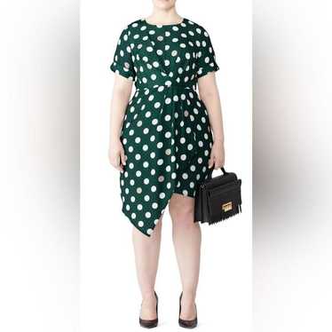 EUC Eloquii Polka Dot Asymmetrical Dress Size 20 - image 1