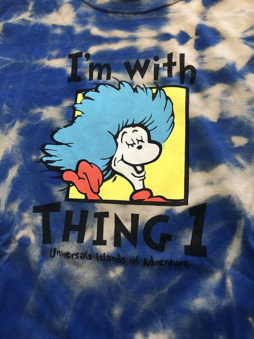 Vintage Bleach dyed Thing 1 T-Shirt - image 2