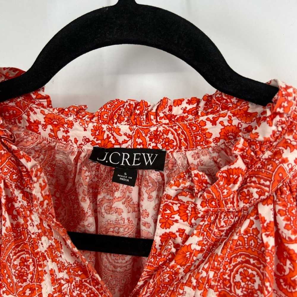 J. Crew Ruffle-Collar Mini Dress in Cotton Poplin… - image 3