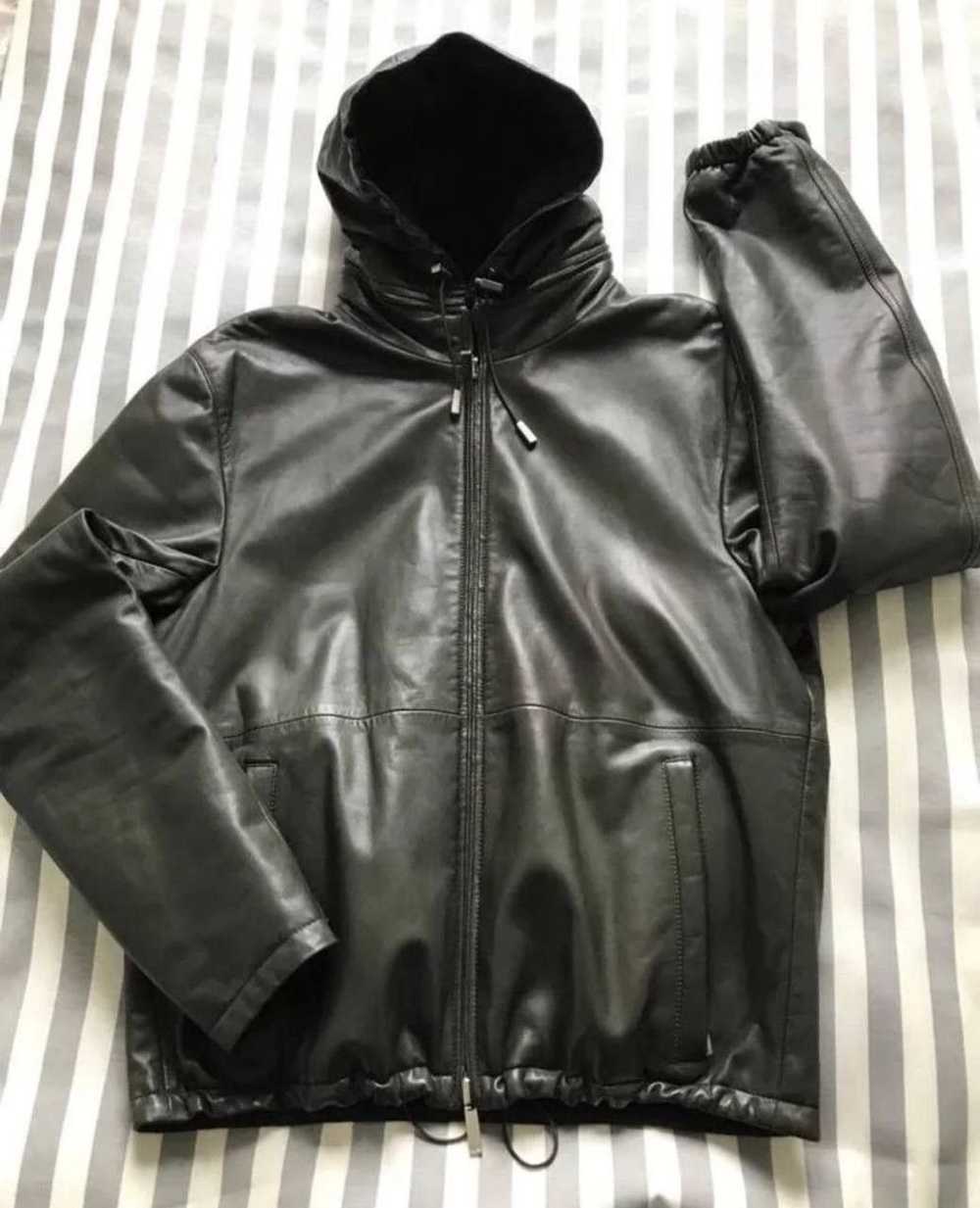 Hugo Boss × Leather Jacket × Rare RARE HUGO BOSS … - image 3