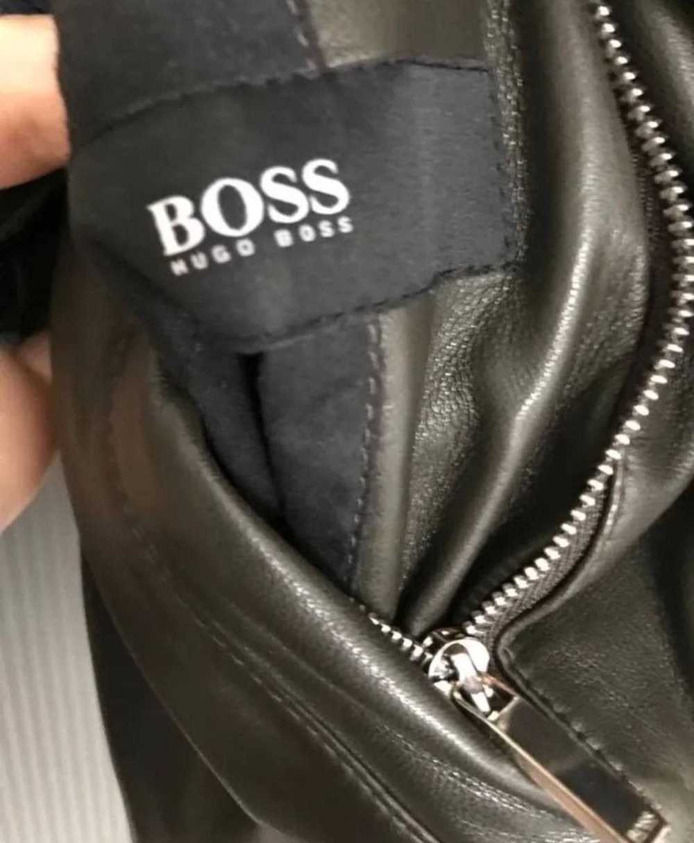 Hugo Boss × Leather Jacket × Rare RARE HUGO BOSS … - image 9