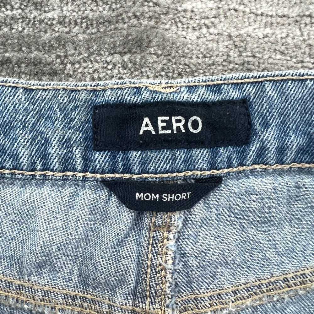AERON Aero Jean Shorts Size 4 Womens Mom Short Cu… - image 3
