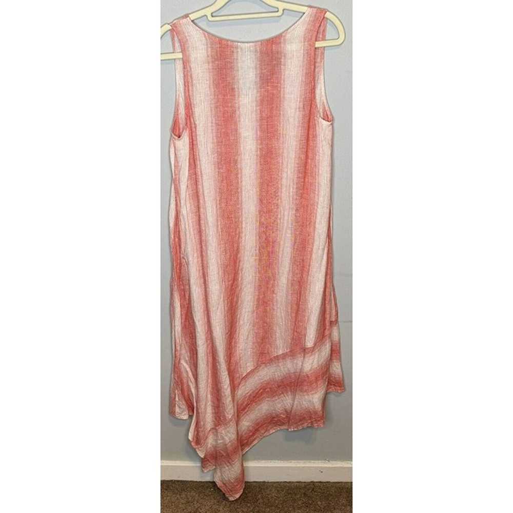 chalet et ceci dress Small Red Striped Sleeveless… - image 2