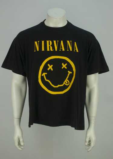 Band Tees × Rock Band × Vintage VTG 90s Nirvana N… - image 1