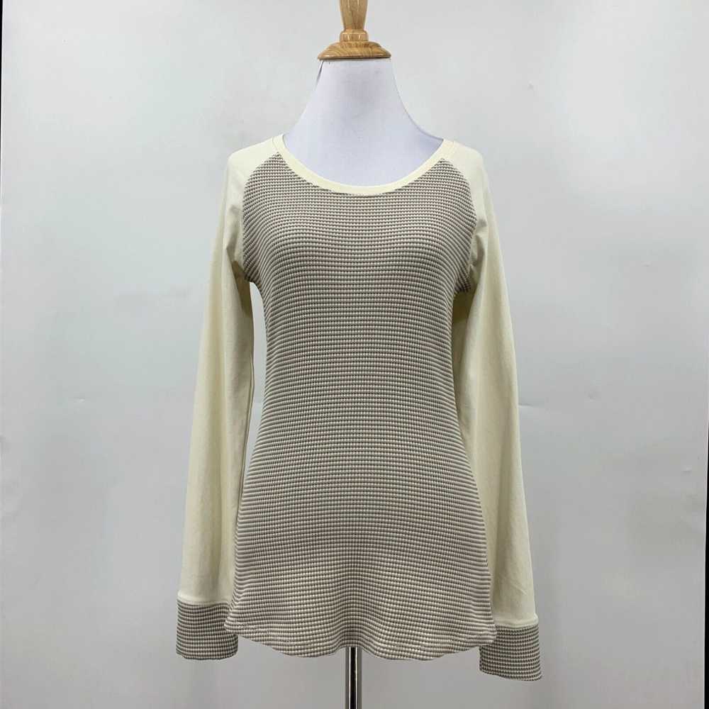 Vintage Columbia Waffle Knit Thermal Top Womens S… - image 2