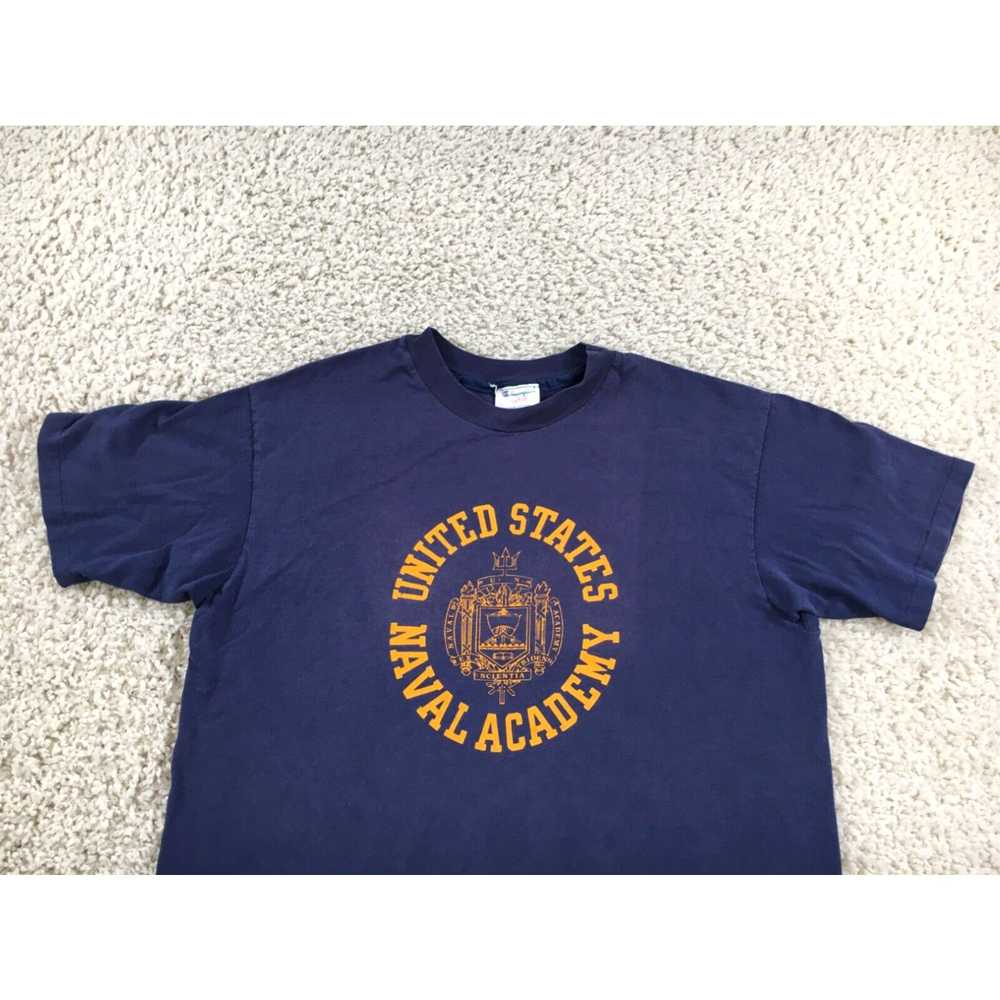 Champion Vintage Naval Academy Shirt Mens Large B… - image 2