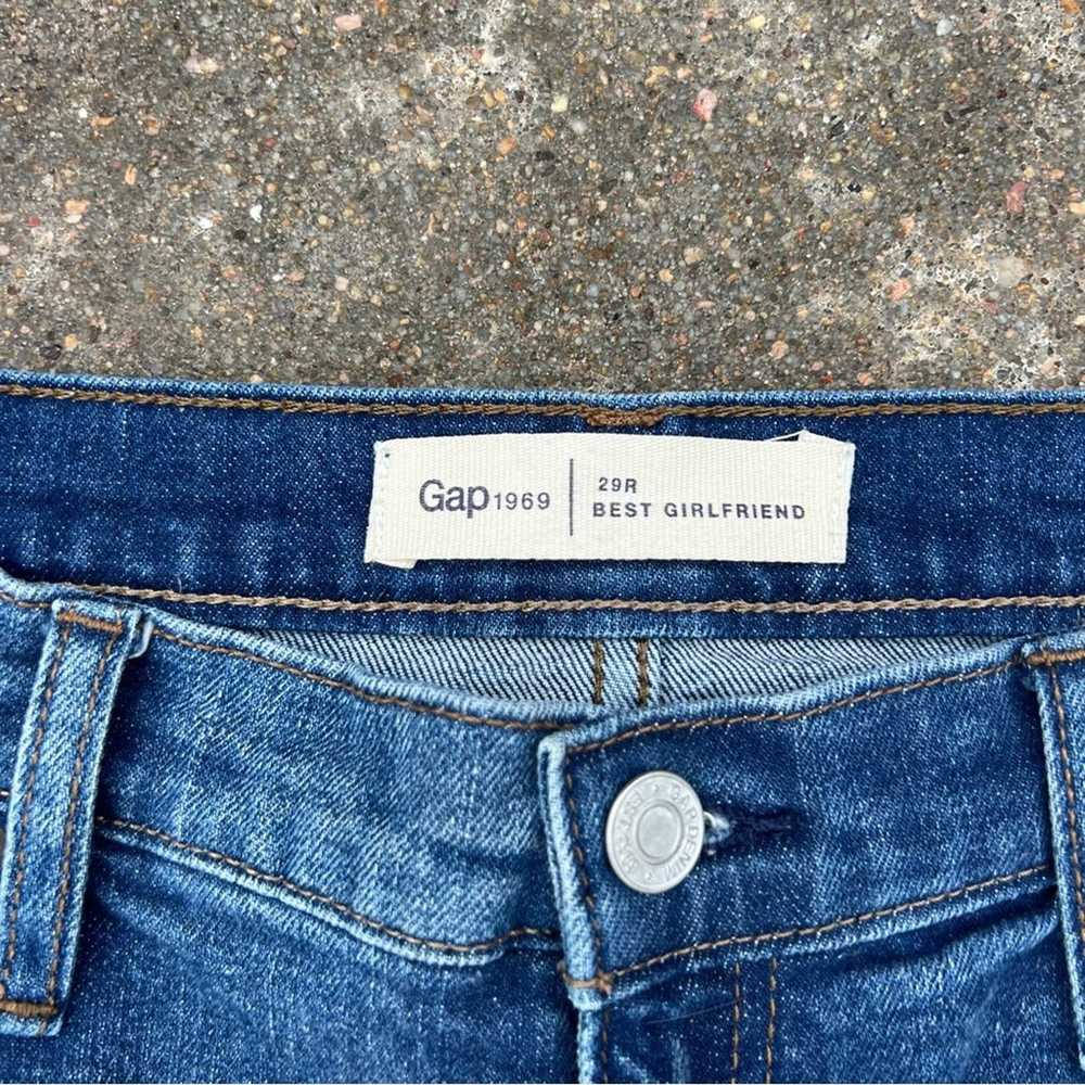 Gap Gap Best Girlfriend distressed front jeans 29R - image 3