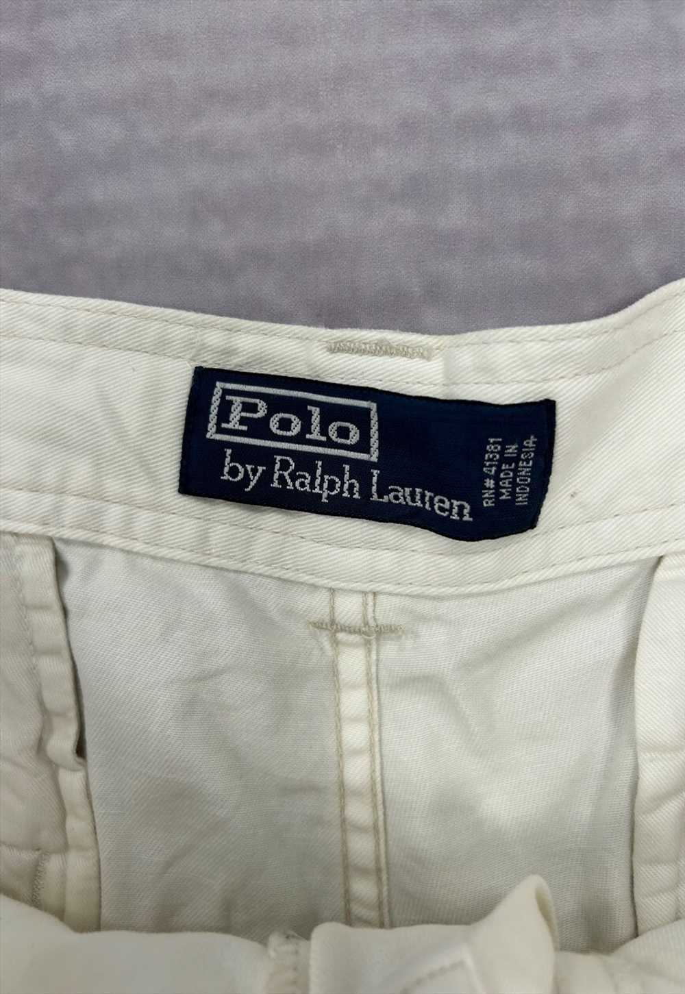 Vintage Polo Ralph Lauren Shorts White Cargo Shor… - image 4