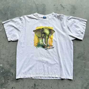Designer Vintage 90s Thai elephant nature t shirt