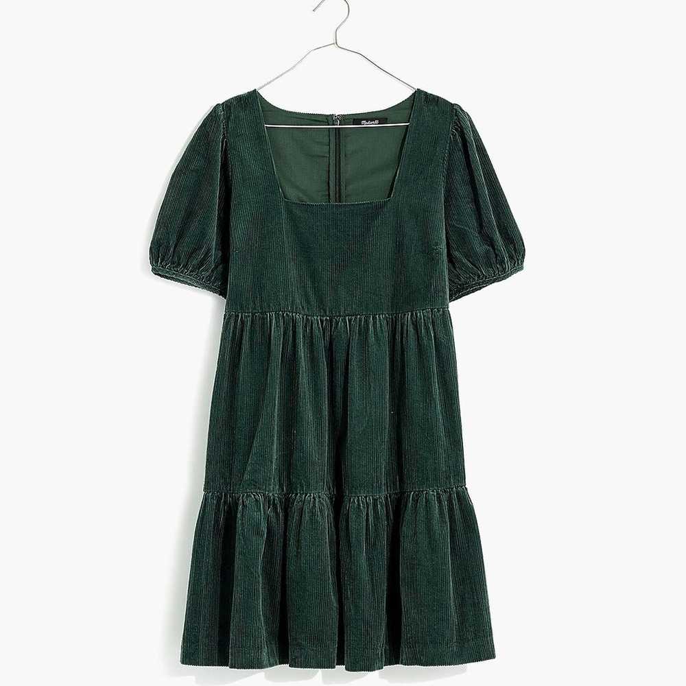 Madewell Corduroy Aidy Square-Neck Tiered Mini Dr… - image 1