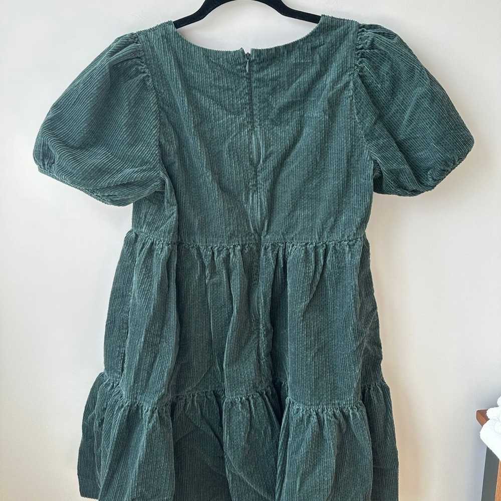 Madewell Corduroy Aidy Square-Neck Tiered Mini Dr… - image 4