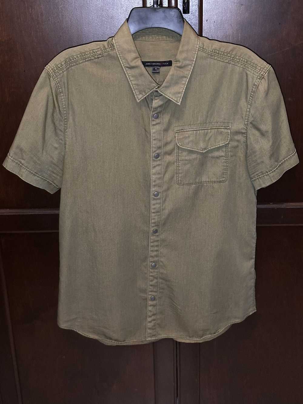 John Varvatos John Varvatos Snap Button-Up Shirt - image 1