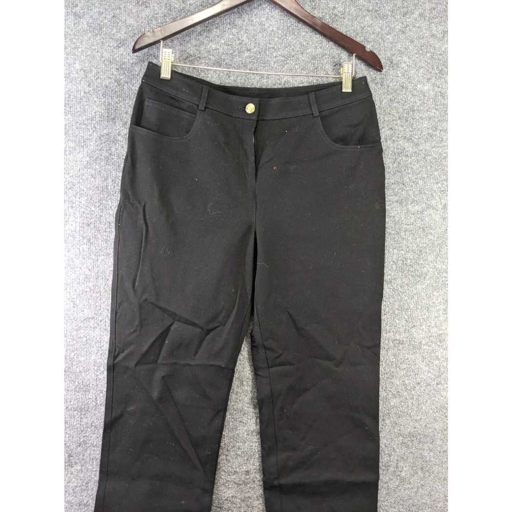 Vintage St. John Black Straight-Leg Jeans Sz 8 - … - image 2