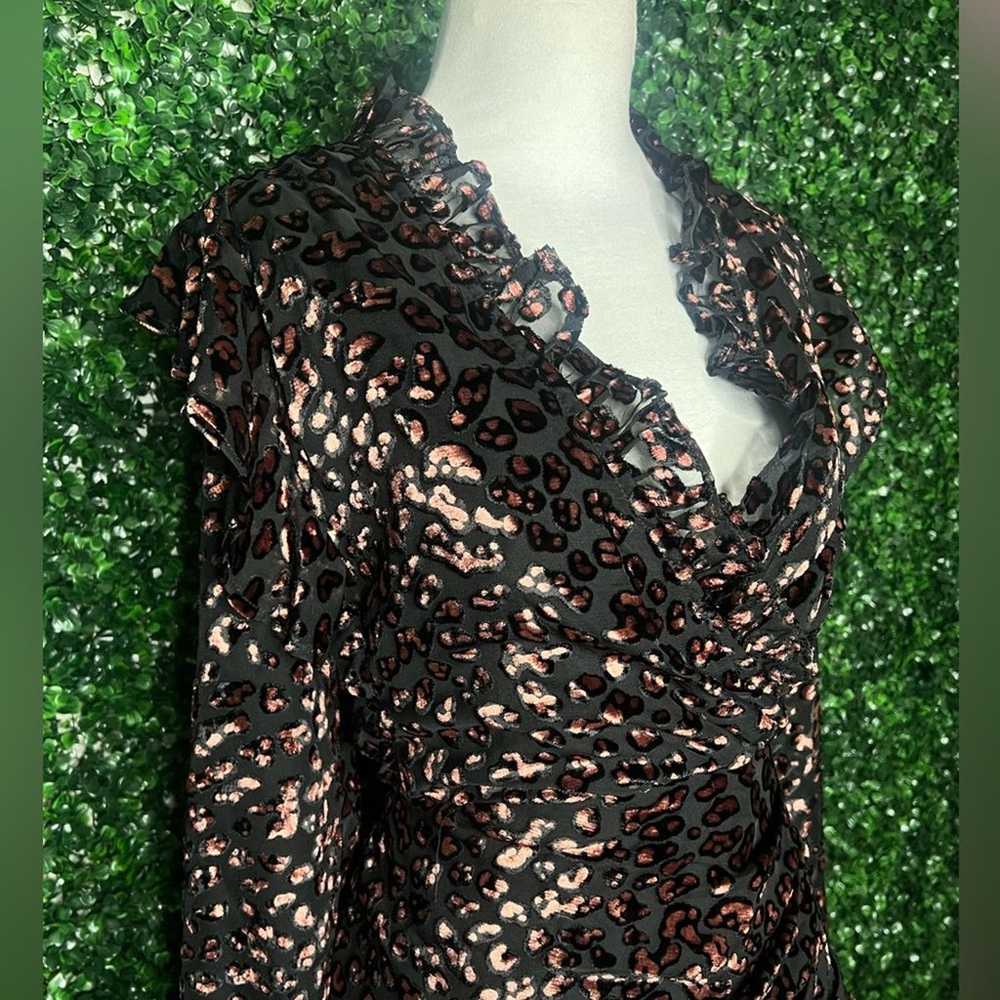 NWOT Women’s ASOS DESIGN Ruffle Mini Dress in Leo… - image 7