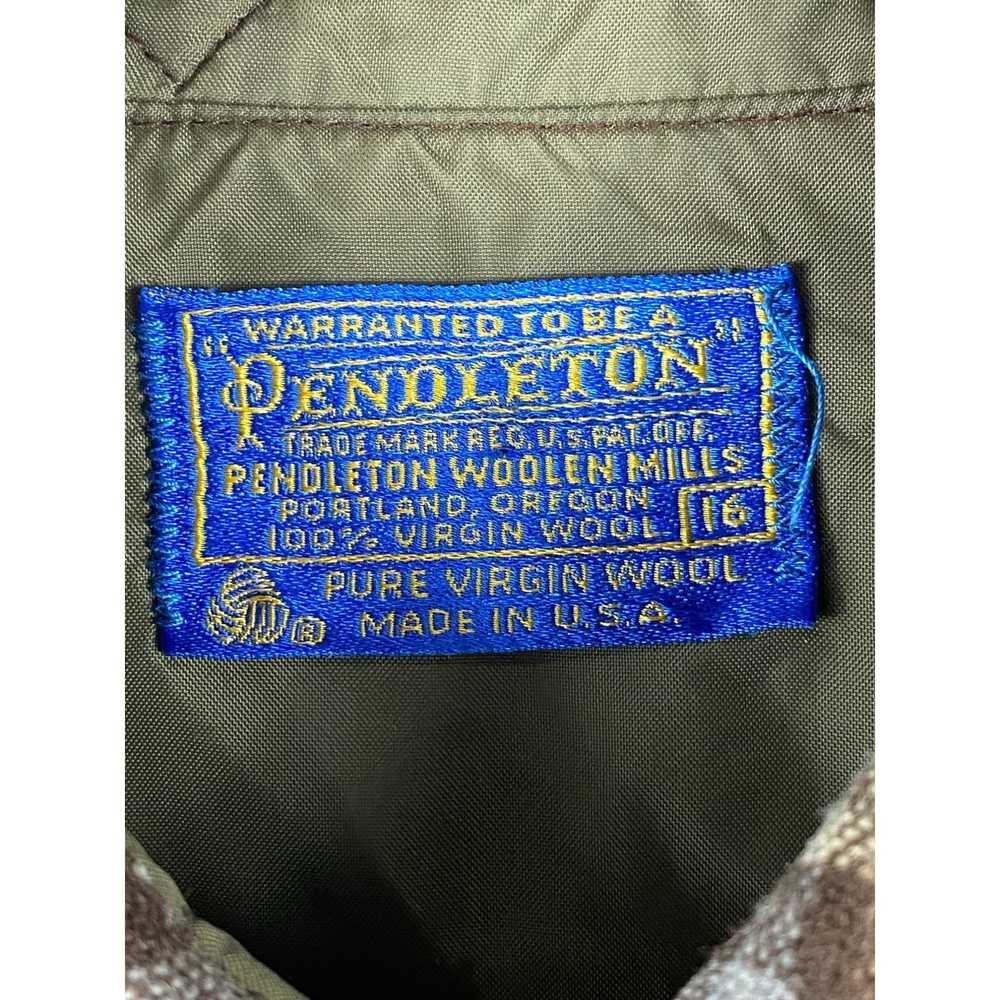 Pendleton Vintage Pendleton Pure Virgin Wool Plai… - image 3