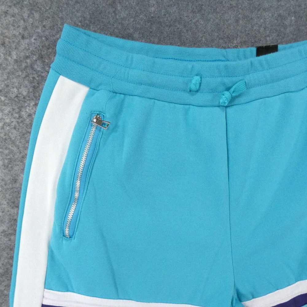Nike Vintage Nike Sweat Shorts Boys XXXL Blue Whi… - image 2