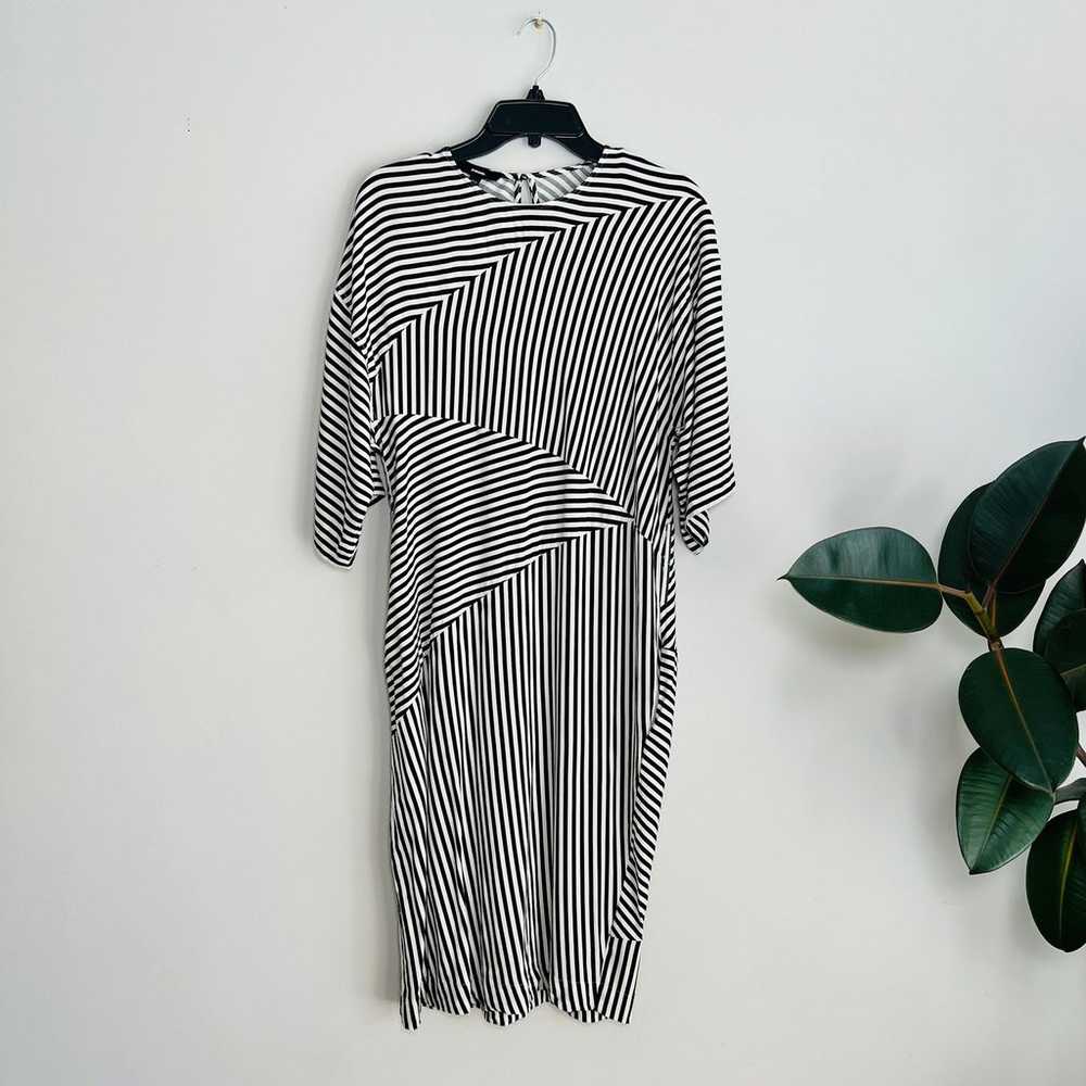 Diesel D -Moon Womens Dress Black White Striped S… - image 5