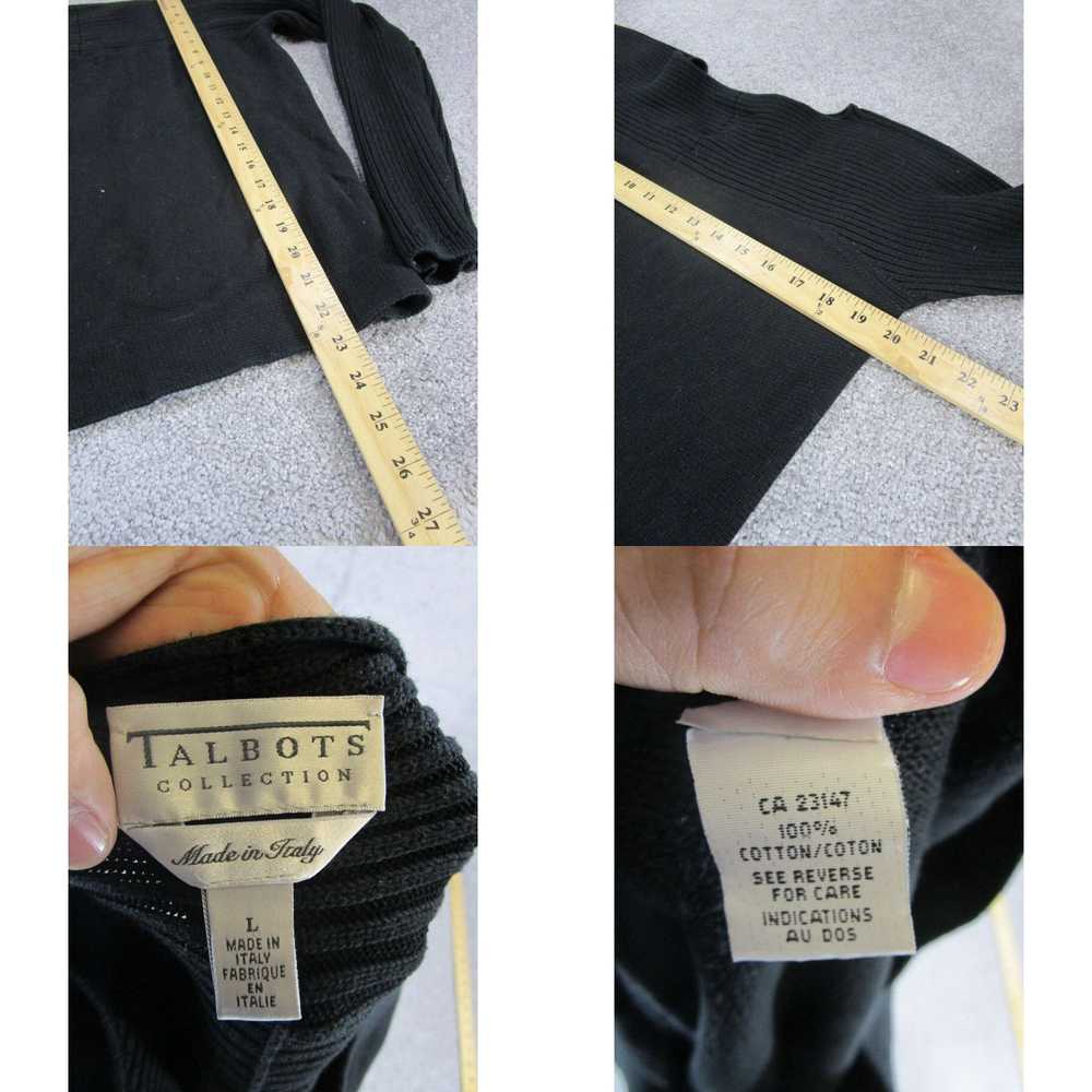 Talbots Talbots Sweater Womens Large Black Knit P… - image 4