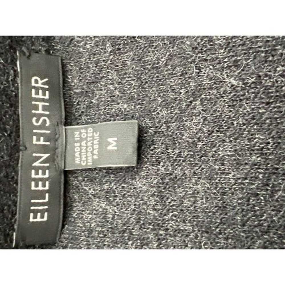 Eileen Fisher Dark Gray Wool Midi Dress Size M - image 7