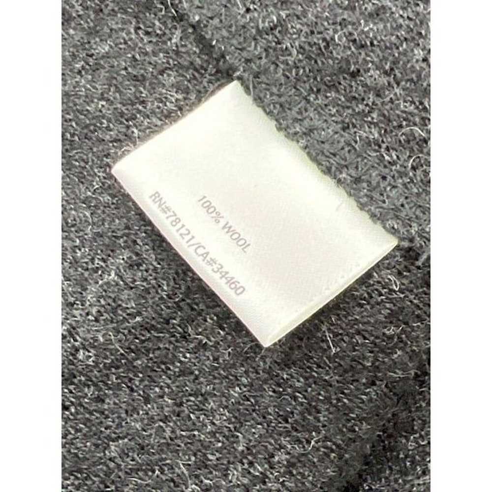 Eileen Fisher Dark Gray Wool Midi Dress Size M - image 8