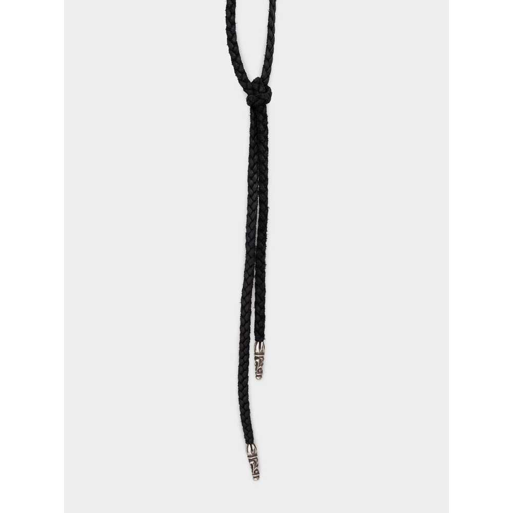 Chrome Hearts Braided Leather Rope Necklace - image 2