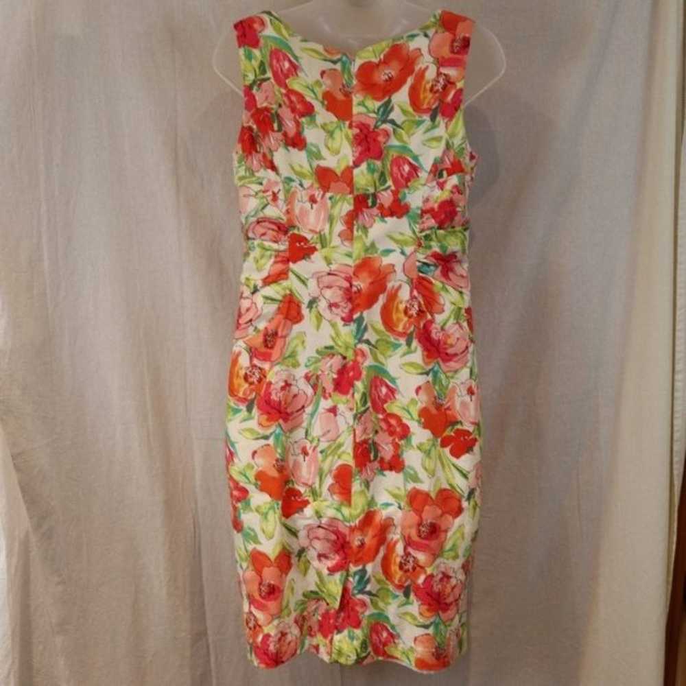 Adrianna Papell Floral Sheath Dress 10P - image 5