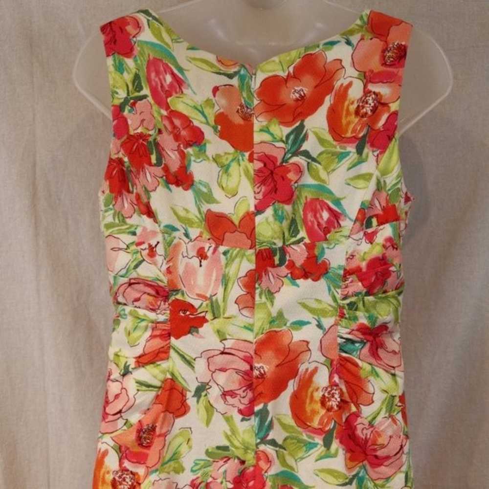 Adrianna Papell Floral Sheath Dress 10P - image 6