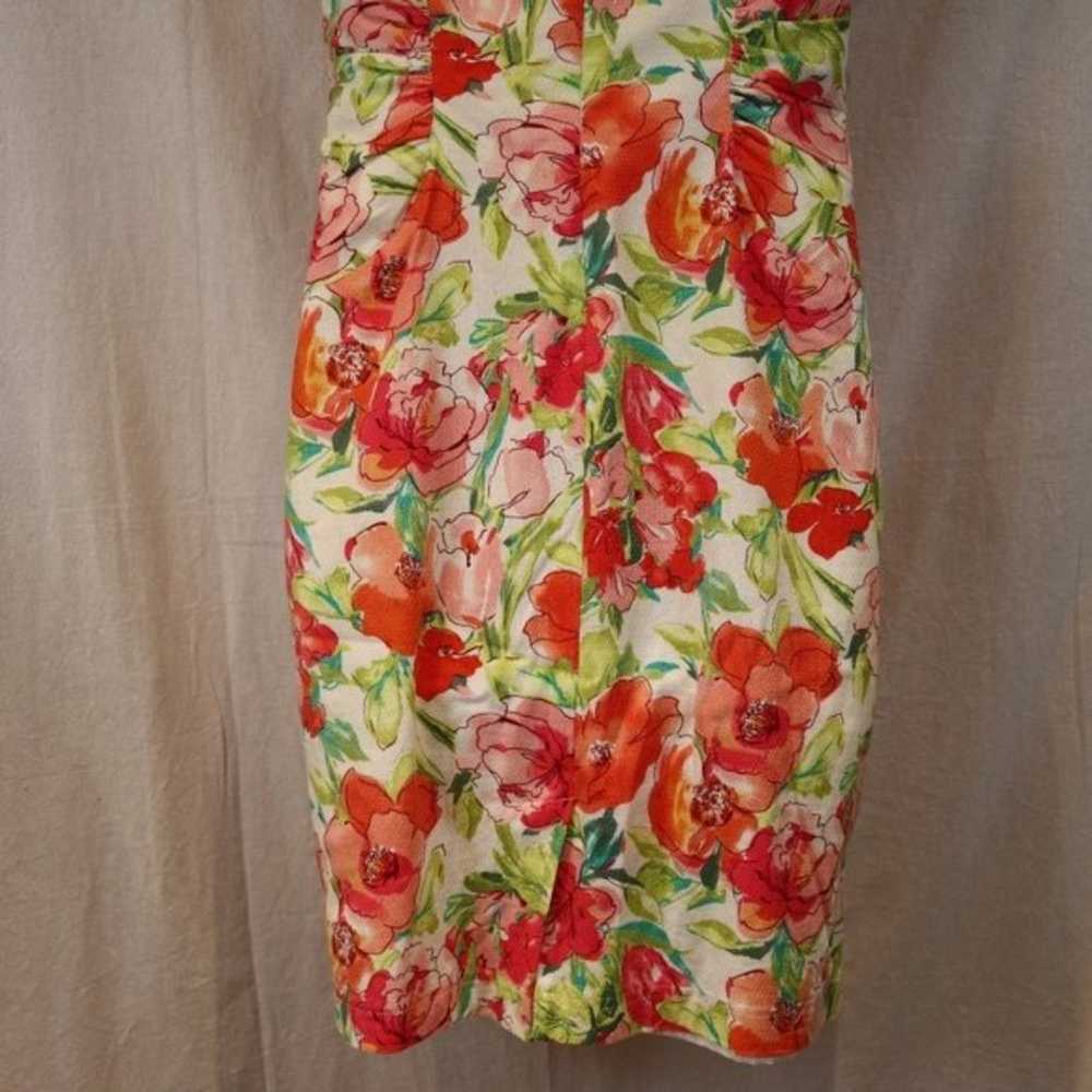 Adrianna Papell Floral Sheath Dress 10P - image 7