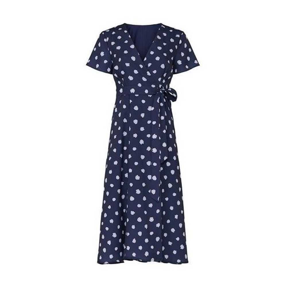 Slate & Willow Ditsy Floral Wrap Dress Navy Women… - image 12