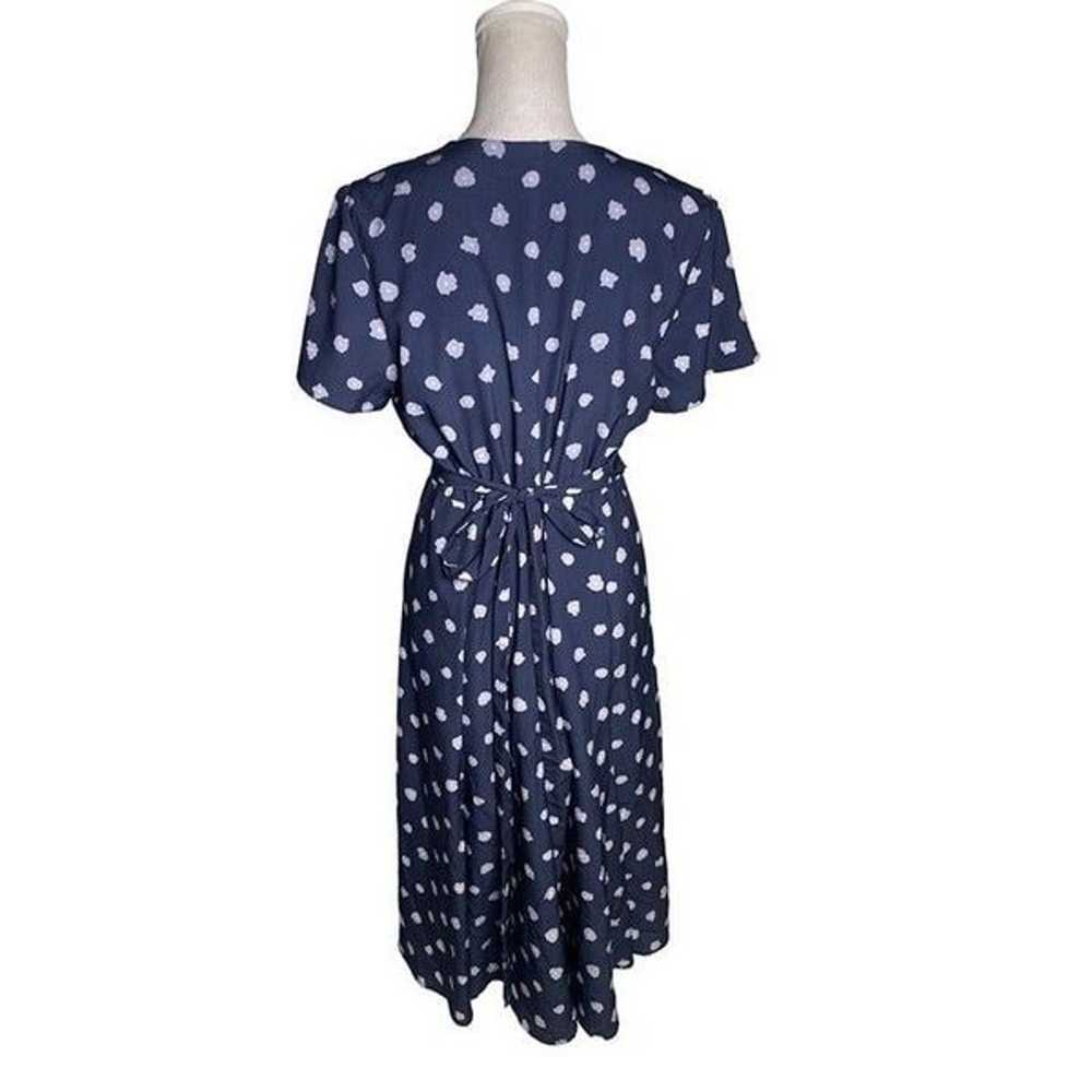 Slate & Willow Ditsy Floral Wrap Dress Navy Women… - image 8