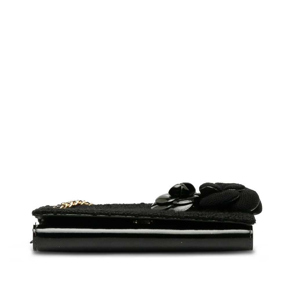 Chanel Chanel Tweed Chocolate Bar Camellia Clutch - image 4