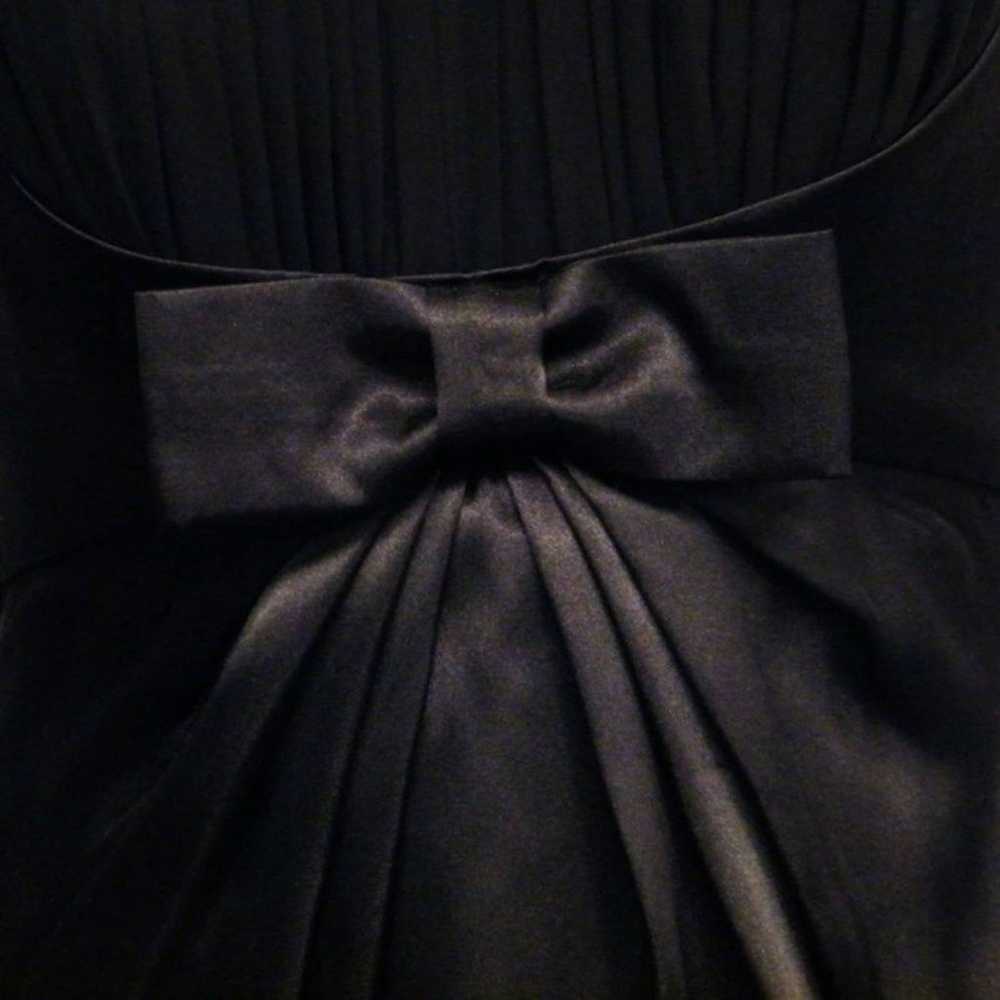 Little Black Dress Size 8 Satin Chiffon Pleated L… - image 3
