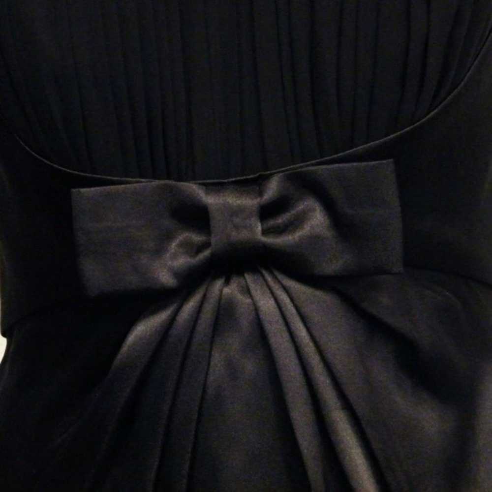 Little Black Dress Size 8 Satin Chiffon Pleated L… - image 5
